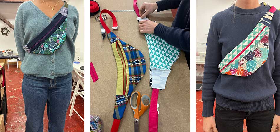 Compose et coud une banane en tissu