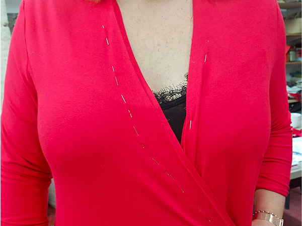 Je retouche une encolure